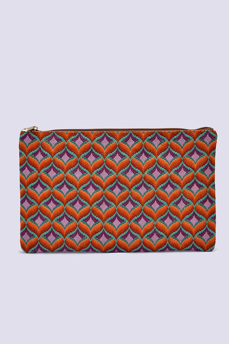 AZURE NAKIŞ İŞLEMELİ CLUTCH