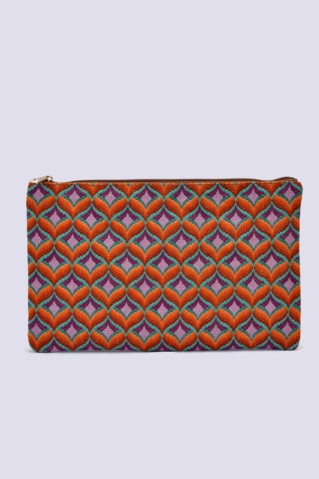 AZURE NAKIŞ İŞLEMELİ CLUTCH