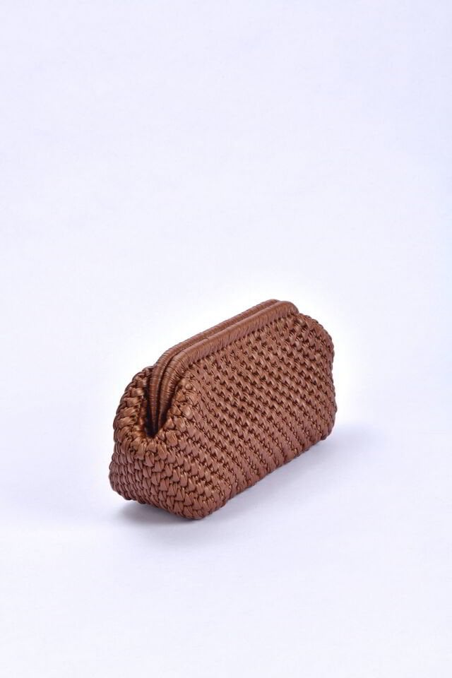 KARYA DERİ DOKULU POUCH BAG